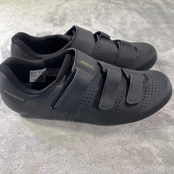 Shimano Road Bike Cycling Shoes Size EU 44 US 9.7 Black Dynalast RC100M - Picture 1 of 10